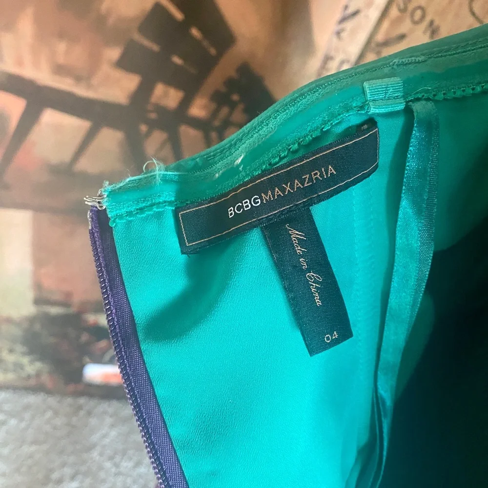 BCBG Maxazria Purple and Turquoise dress-Size 4 - Picture 6 of 6